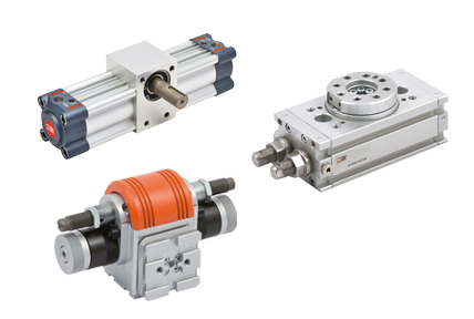 Actuadores rotativos robustos y potentes para pares de hasta 120 Nm, diámetros de 12 a 100 mm