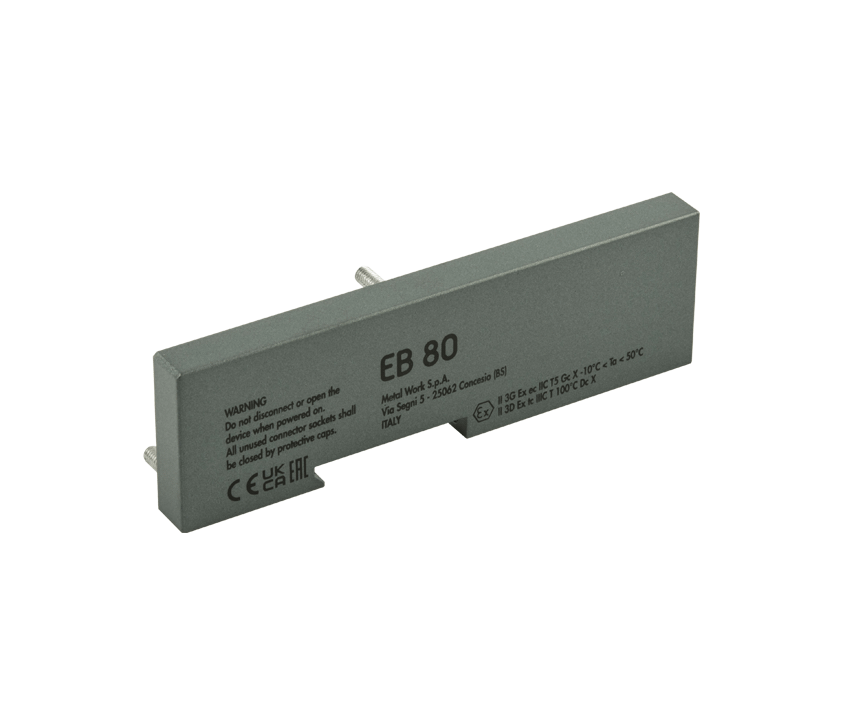 Terminal de entrada para reguladores de presión proporcionales EB 80 en batería con conector M12