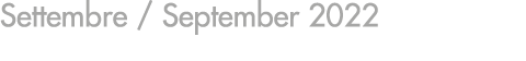 Settembre   September 2022