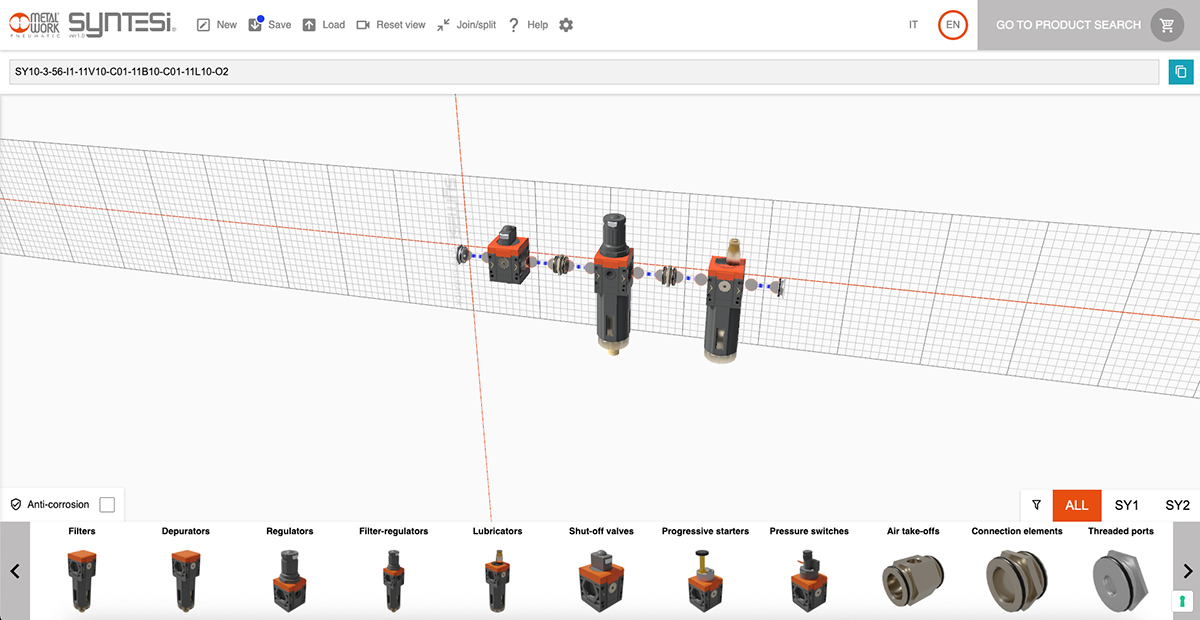 Configuración del producto con el configurador Syntesi